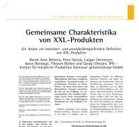 Gemeinsame Charakteristika von XXL-Produkten